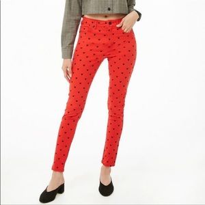 Disney x Forever 21 Red Mickey Mouse Pants, size XS